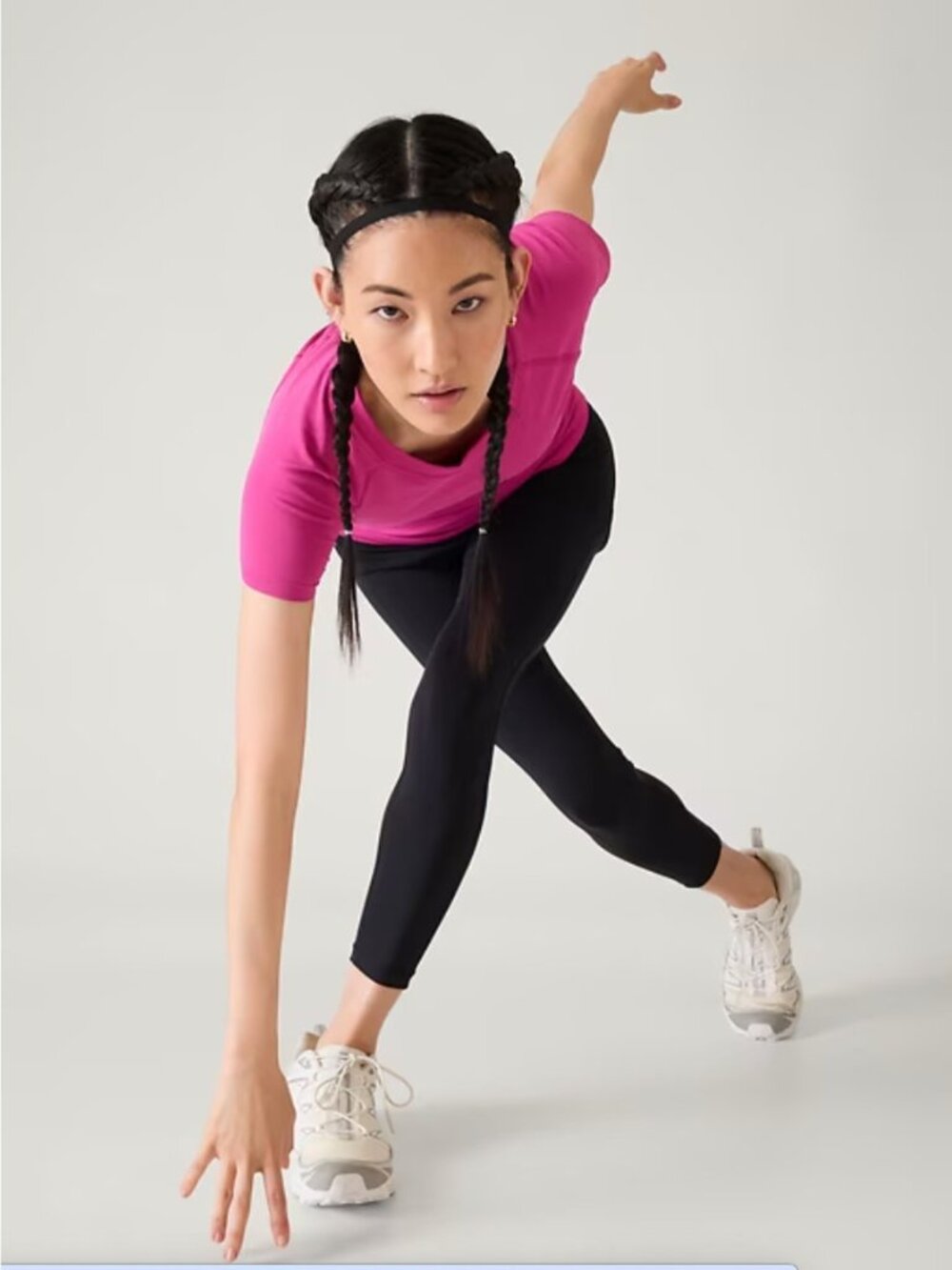 New Athleta S Momentum Seamless Tee Ice Plant Pink Small - Picture 7 of 7